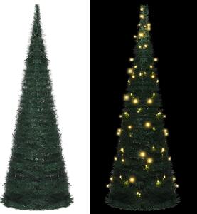 Pop-up String Artificial Pre-lit Christmas Tree Green 180 cm