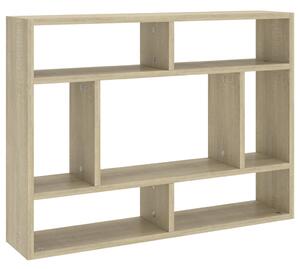 Wall Shelf Sonoma Oak 75x16x55 cm Engineered Wood
