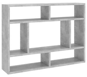 Wall Shelf Concrete Grey 75x16x55 cm Engineered Wood