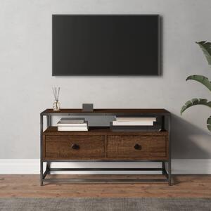 TV Cabinet Brown Oak 80x35x45 cm Engineered Wood
