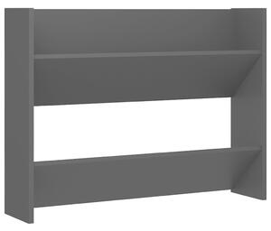 Wall Shoe Cabinet Grey 80x18x60 cm Engineered Wood
