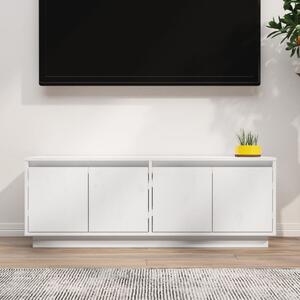 TV Cabinet White 110x34x40 cm Solid Wood Pine