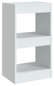 Book Cabinet/Room Divider White 40x30x72 cm