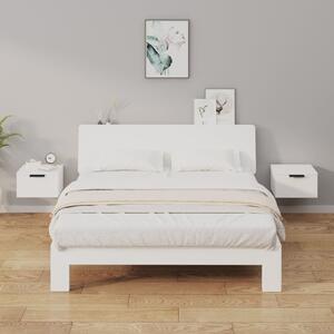 Wall-mounted Bedside Cabinets 2 pcs White 34x30x20 cm