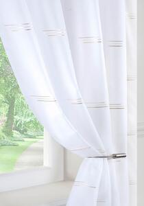 Trio Ready Made Single Voile Curtain Silver
