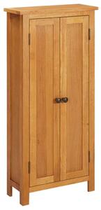 Storage Cabinet 50x22x110 cm Solid Oak Wood