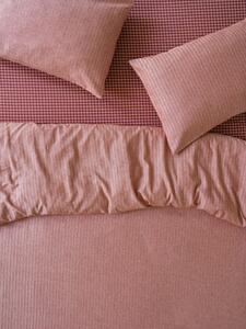 Auburn Red Herringbone Brushed Cotton Duvet Cover | Super King | Piglet in Bed