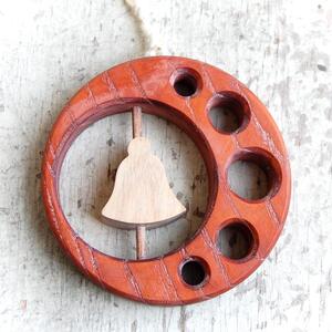 Wooden Bell in circle