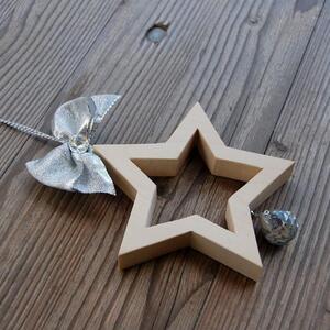 Morning Wooden Star with Crystal