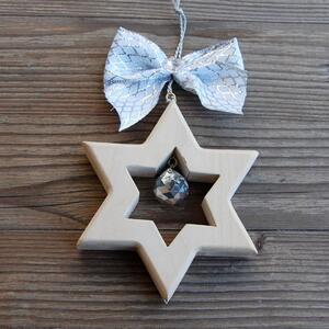 Evening Wooden Star with Crystal