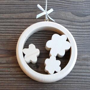 Wooden Flowers Ornament