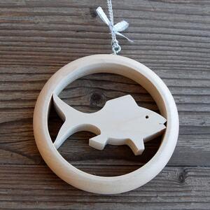 Wooden Fish Ornament
