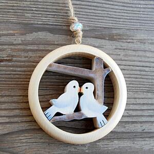 Wooden Birds Decoration