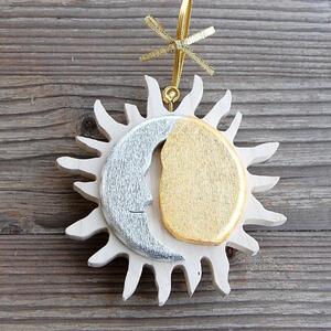 Wooden Sun and Moon