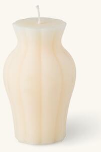 Pillar candle - Ø7.6 x 12 cm. 38 hours. - Off White - Søstrene Grene