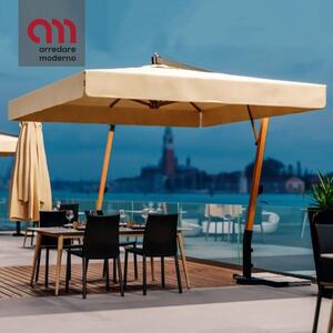 Riviera Aluwood Beach umbrella Ombrellificio Veneto