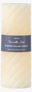 Entwine Pillar Candle in Ivory Large Pack of 2
