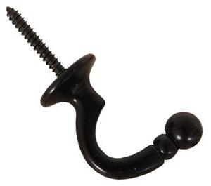 Palma Tie Back Hook Pair Black