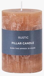 Country pillar Candle in Amber Small Pack of 2