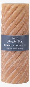 Entwine Pillar Candle in Amber Large Pack of 2