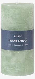 Country pillar Candle in Sage Large Pack of 2