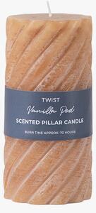 Entwine Pillar Candle in Amber Medium Pack of 2