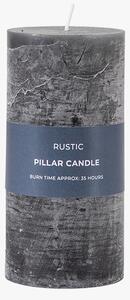 Country pillar Candle in Slate Large Pack of 2