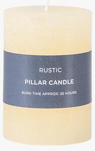 Country pillar Candle in Ivory Small Pack of 2