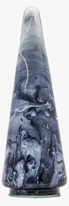Dappled Christmas Tree in Black Glass Large