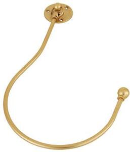Hook Holdback Satin Brass
