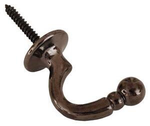Palma Tie Back Hook Polished Graphite