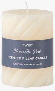 Entwine Pillar Candle in Ivory Small Pack of 2