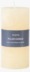 Country pillar Candle in Ivory Large Pack of 2