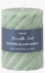 Entwine Pillar Candle in Sage Small Pack of 2