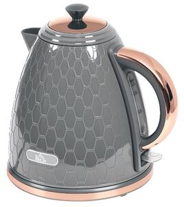 HOMCOM 3kW Rapid Boil Honeycomb Kettle - Grey