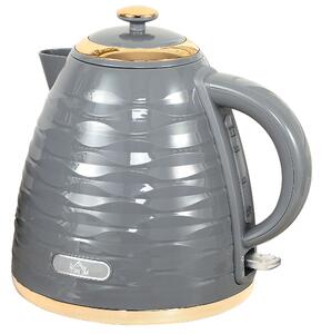 HOMCOM Electric Kettle, 1.7L, Fast Boil, 3kW Water Kettle with Removable Washable Anti-scale Filter, BPA Free, Grey Aosom UK