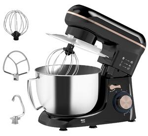 HOMCOM 1300W Kitchen Stand Mixer, with Accessories - Black