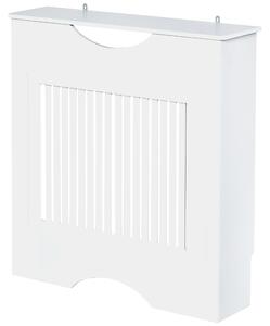 HOMCOM Radiator Cover W/E1 Class 12mm MDF Engineered Wood, 78W x 19D x 80.5Hcm-White