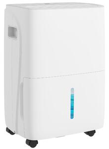 HOMCOM 30L/Day Large Dehumidifier Portable Quiet Home Air Dryer w/ Auto-Clean Filter, 4L Water Tank, 24H Timer, Digital Humidity Display Aosom UK
