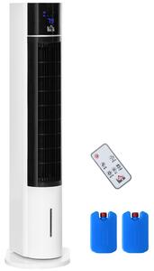 HOMCOM 41" Bladeless Air Cooler, Evaporative Ice Cooling Tower Fan Water Conditioner Humidifier Unit w/ 3 Modes, Remote Controller, Timer