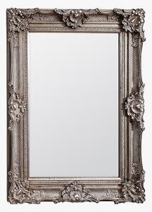 Ornate Rectangle Mirror in Silver