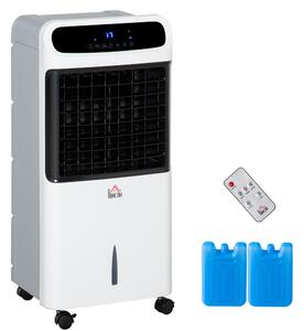 HOMCOM 32" Mobile Air Cooler, Evaporative Anion Ice Cooling Fan Water Conditioner Humidifier Unit w/3 Modes, Remote Controller, Timer Aosom UK