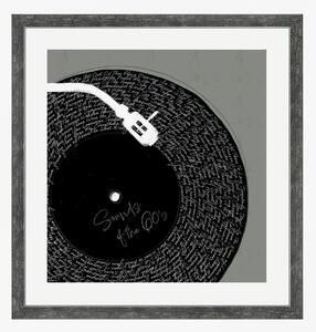 60s Vinyl Framed Wall Art