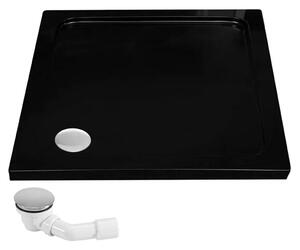 Shower tray Rea Savoy Black 80x80
