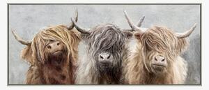 Highland Trio Framed Canvas Wall Art, Small