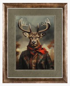 Stag Portrait Framed Wall Art