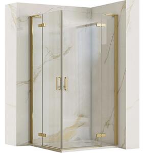 Shower enclosure REA Hugo Gold Brush 80x100