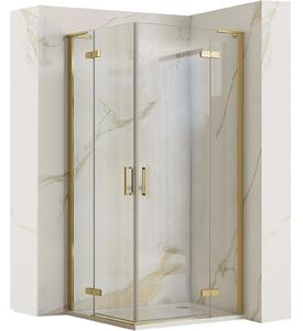 Shower enclosure REA Hugo 80x90 Gold Brush