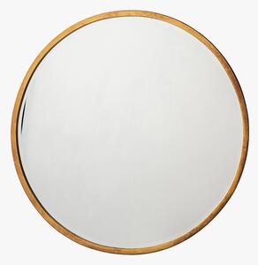Newport Round Mirror in Antique Gold, Small