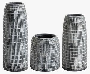 Fallon Textured Vases, Set of Three